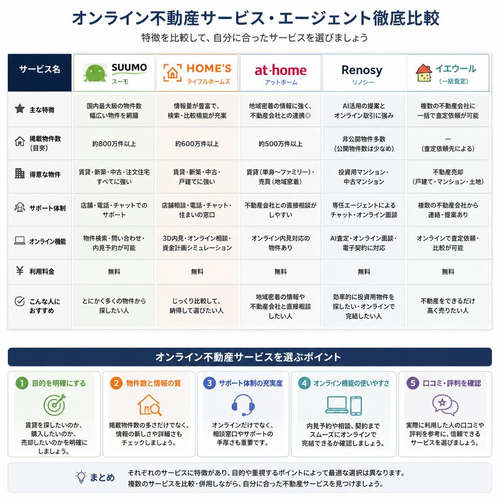 4. 不動産エージェントの比較