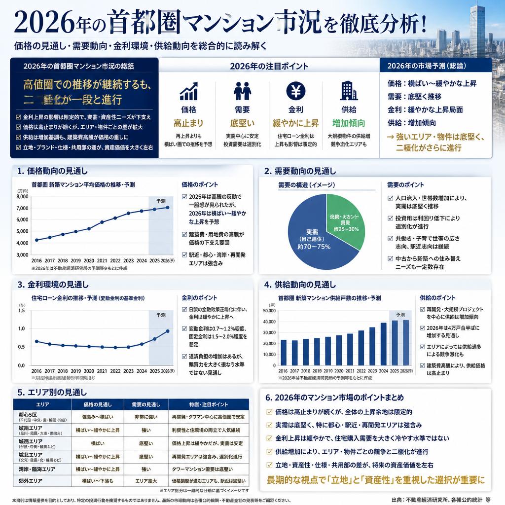 2026年の首都圏マンション市況を徹底分析！