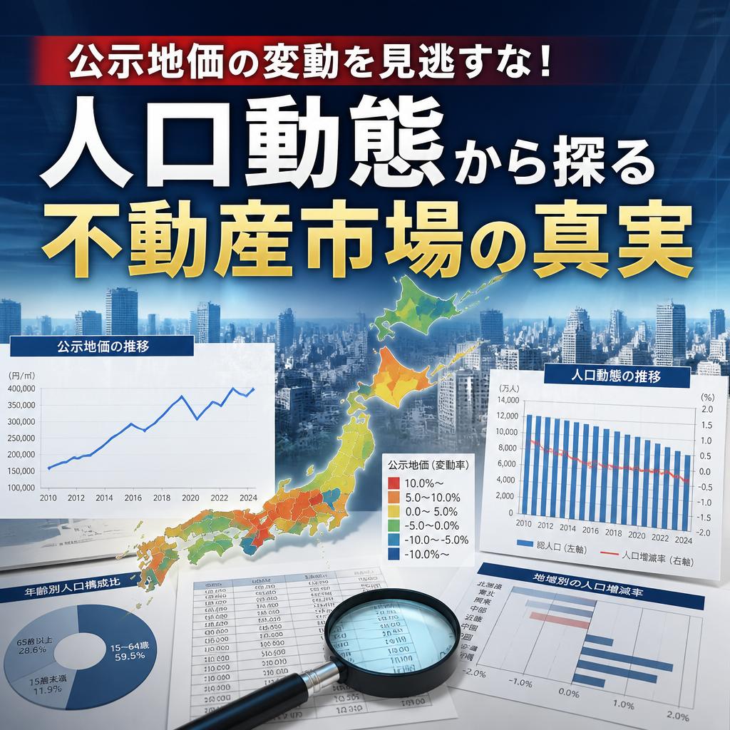 公示地価の変動を見逃すな！人口動態から探る不動産市場の真実
