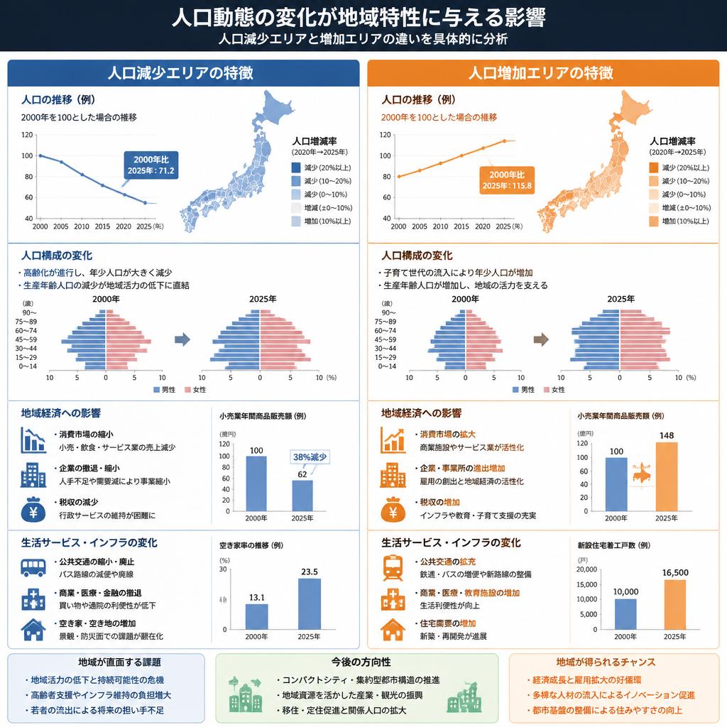 2. 人口動態と地域特性の関係