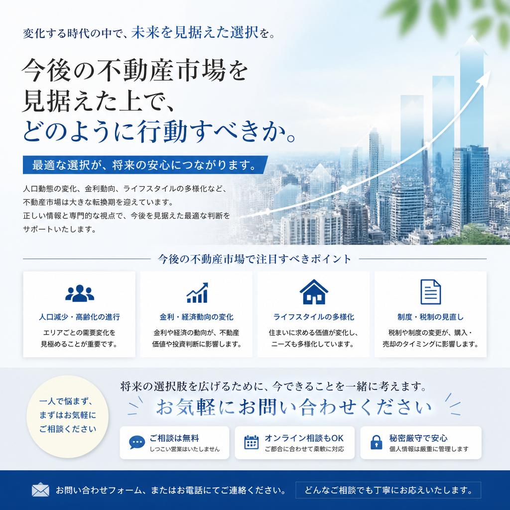 7. 未来の不動産市場を見据えたあなたの一歩